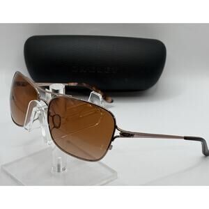 Oakley Conquest Aviator Sunglasses Bronze Lens Rose Gold Frame 58-14